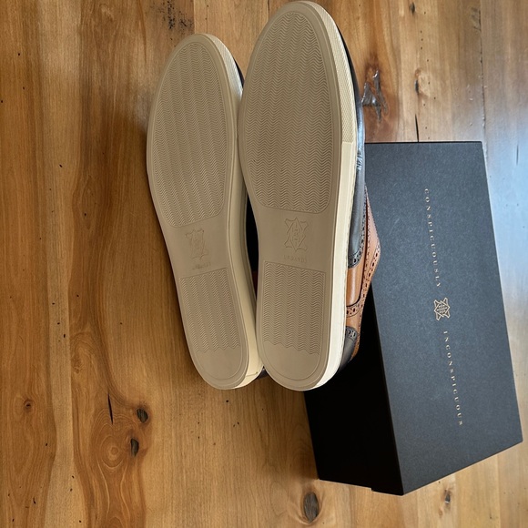 UNDANDY Brown and Blue Oxford Shoes - Picture 7 of 9